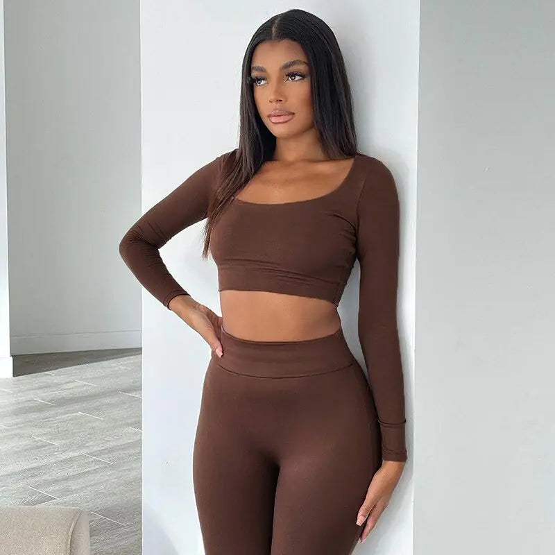 Crop Top & Leggings Set