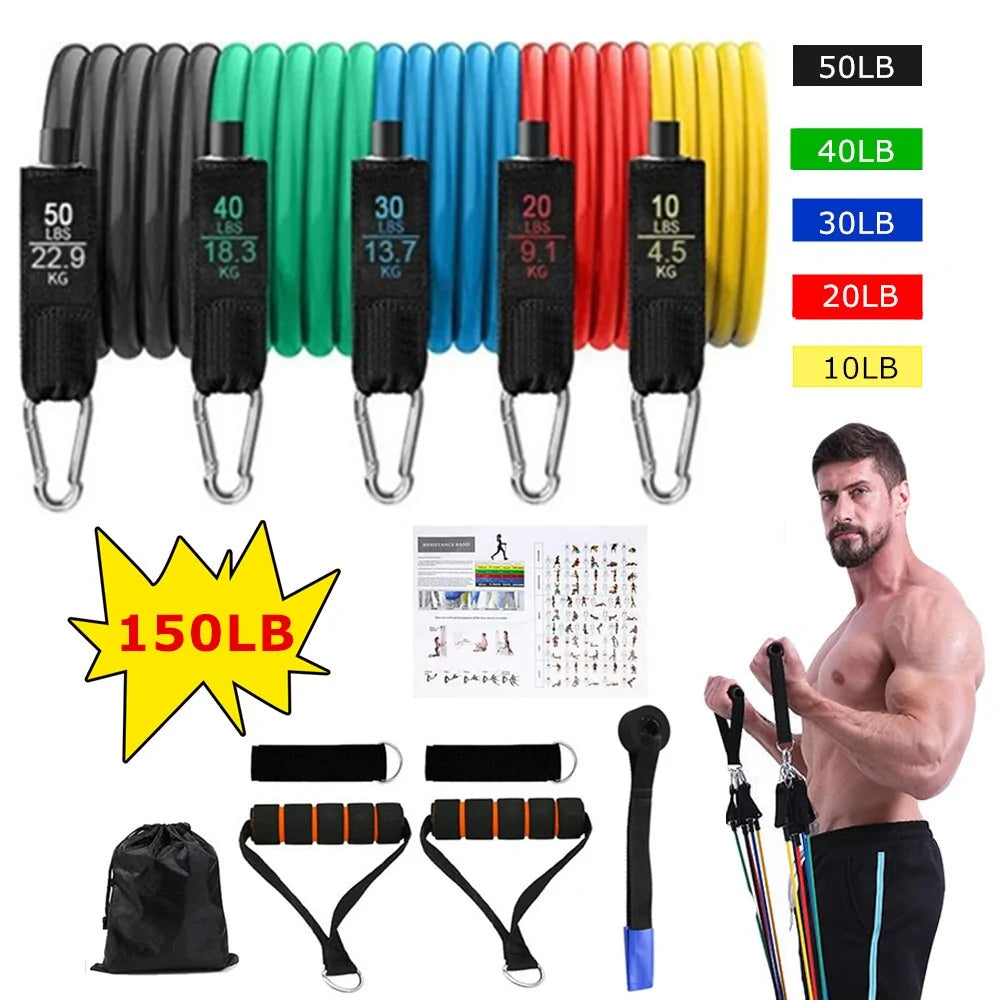 16PCS Resistance Band Set