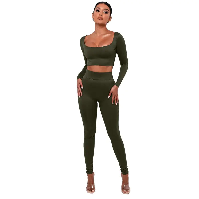 Crop Top & Leggings Set