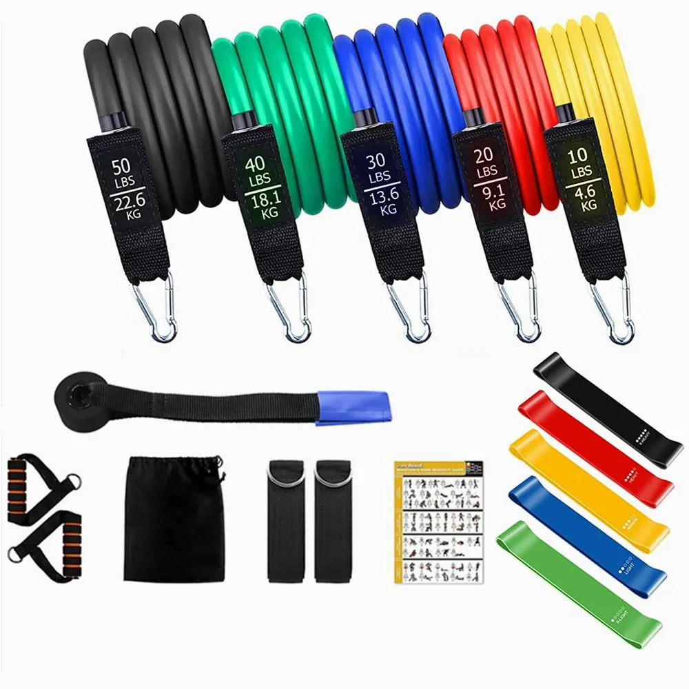 16PCS Resistance Band Set