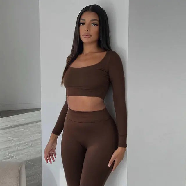 Crop Top & Leggings Set