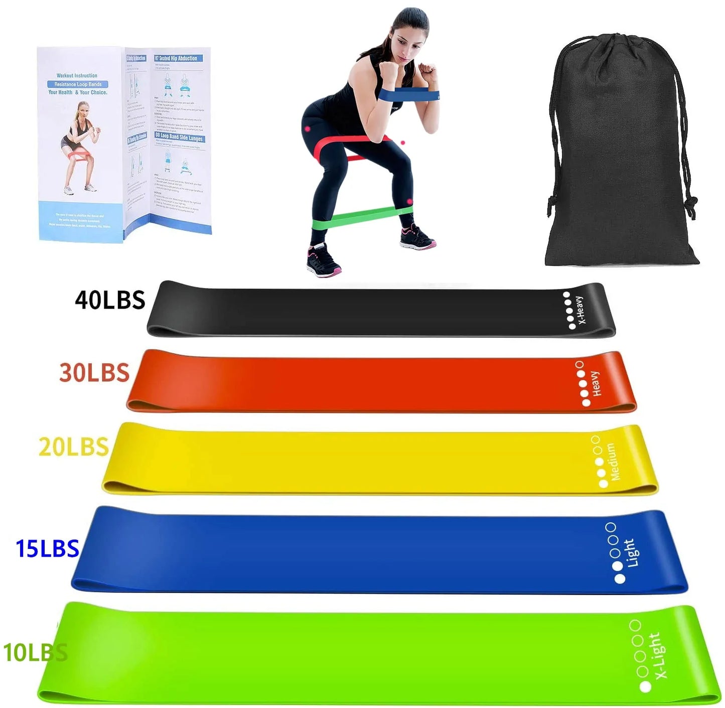 16PCS Resistance Band Set