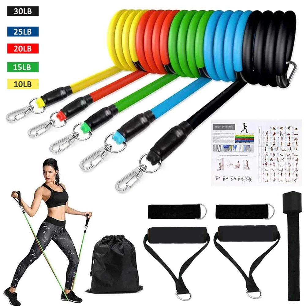 16PCS Resistance Band Set