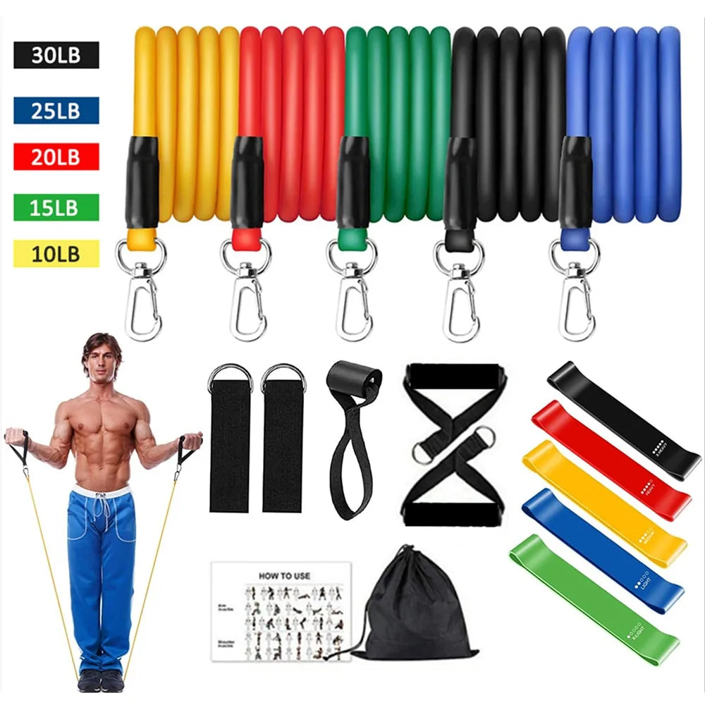 16PCS Resistance Band Set