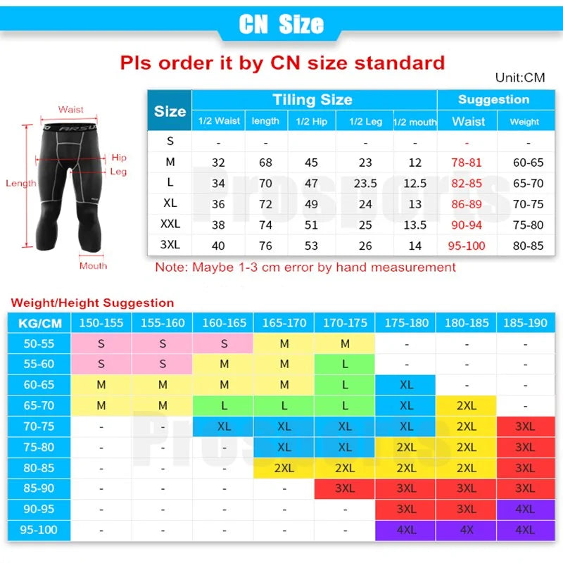 Men's Compression Running Tights